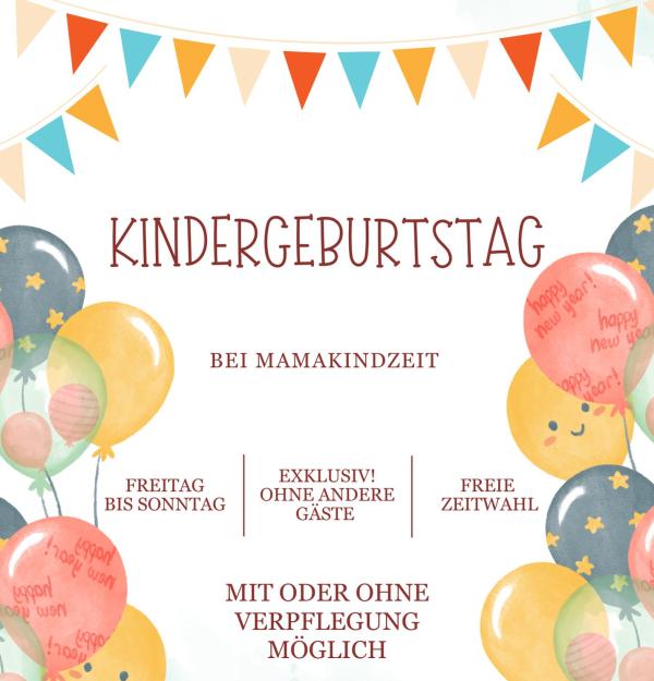 Kindergeburtstag inkl. Verpflegung